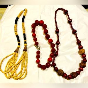 Vintage beads necklaces lot